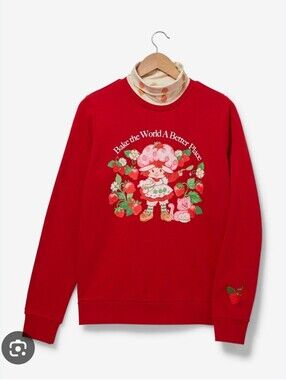 Boxlunch strawberry shortcake bake the word a better place sweater with neck